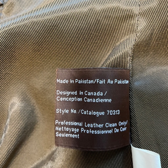 Danier Leather Brown Leather Jacket - Picture 6 of 6